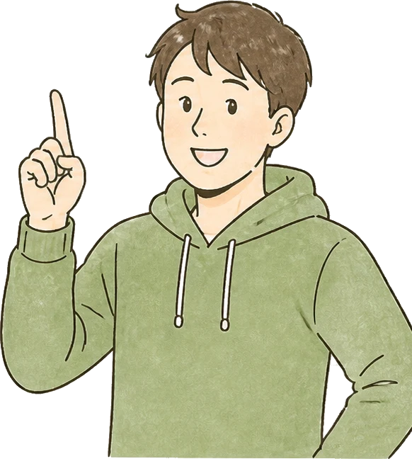 条件を確認して前向きに検討する男性